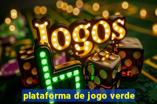 plataforma de jogo verde