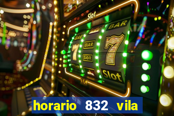 horario 832 vila nova de colares