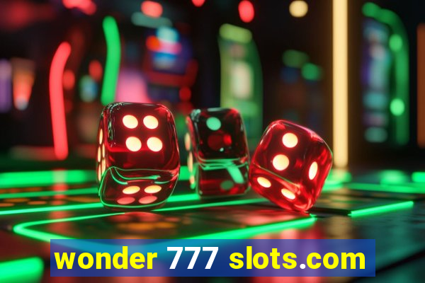 wonder 777 slots.com