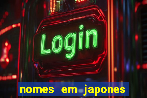 nomes em japones para jogo