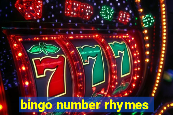 bingo number rhymes