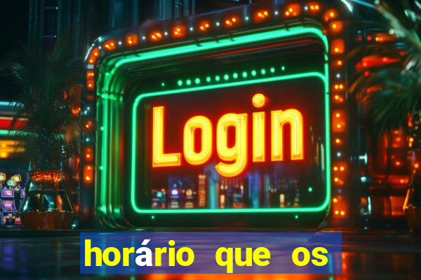 horário que os slots pagam