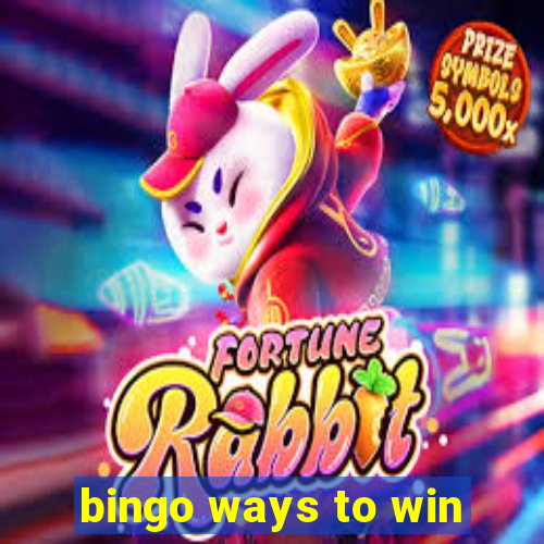 bingo ways to win