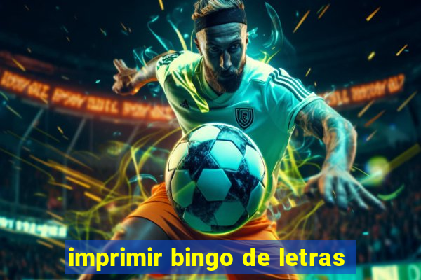 imprimir bingo de letras