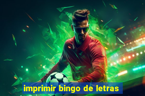 imprimir bingo de letras