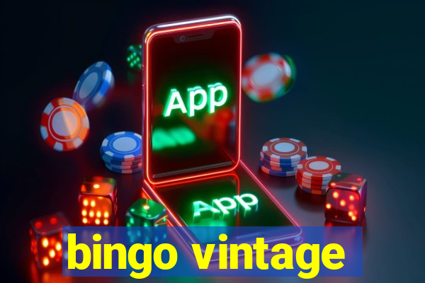 bingo vintage