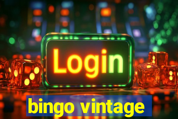 bingo vintage