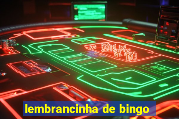 lembrancinha de bingo