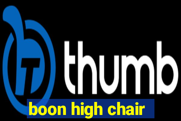 boon high chair