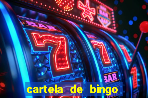 cartela de bingo vazia para imprimir