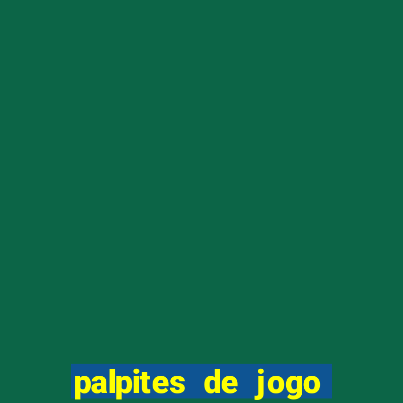 palpites de jogo de futebol para amanh?