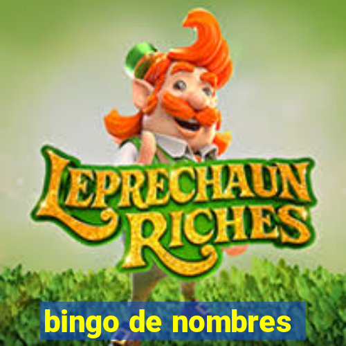 bingo de nombres