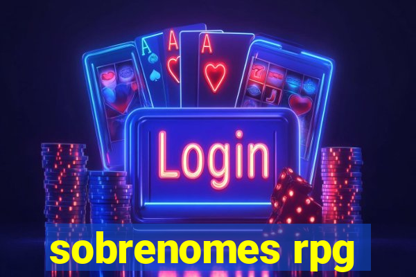 sobrenomes rpg