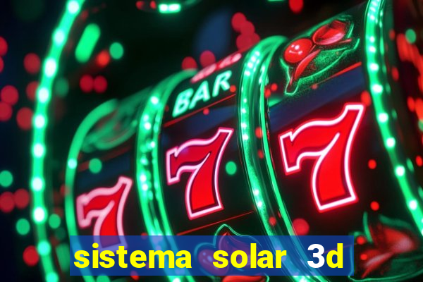 sistema solar 3d em movimento