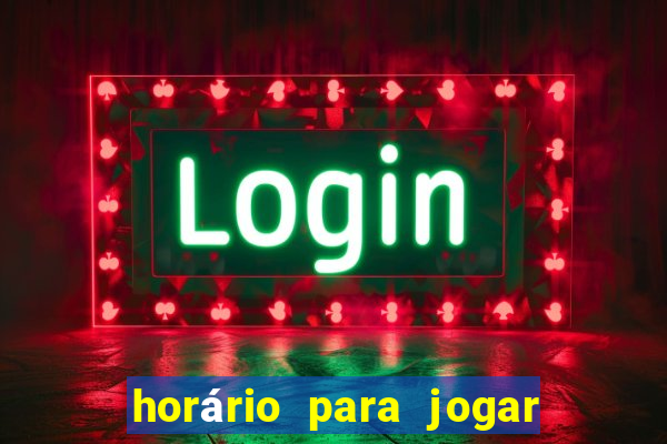 horário para jogar no rabbit