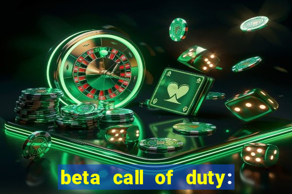 beta call of duty: black ops 6 data