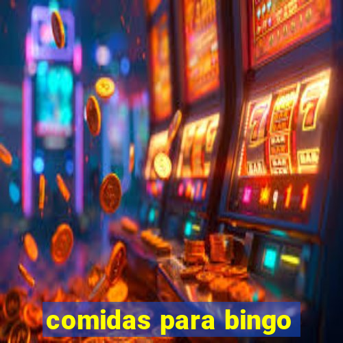 comidas para bingo