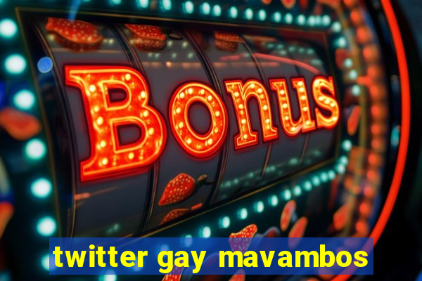 twitter gay mavambos