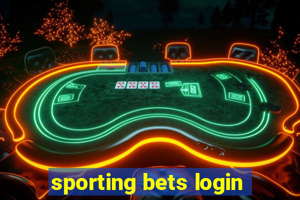 sporting bets login