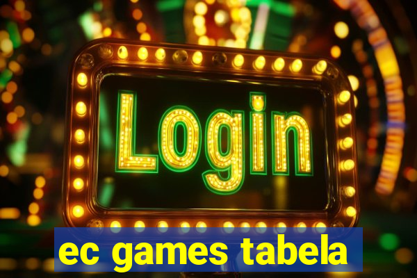 ec games tabela