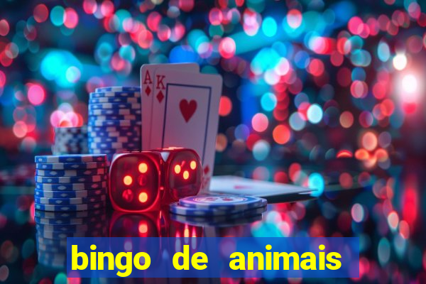 bingo de animais para educa??o infantil