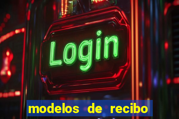 modelos de recibo de pagamento word