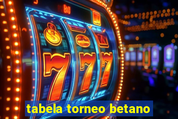 tabela torneo betano