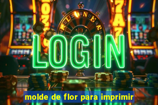 molde de flor para imprimir