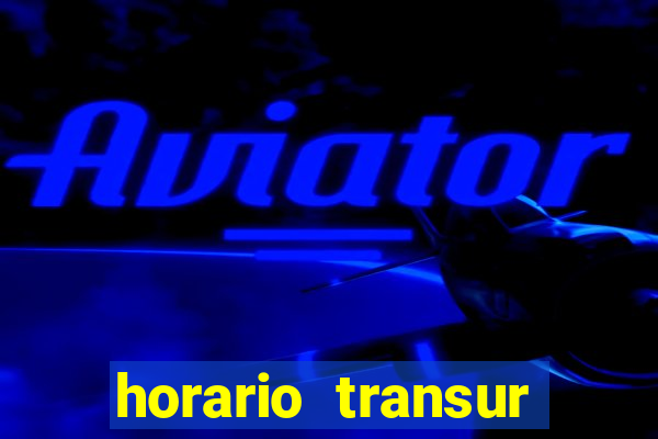horario transur roleta santos dumont juiz de fora