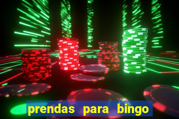 prendas para bingo de natal