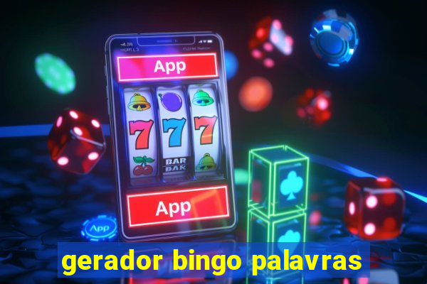 gerador bingo palavras