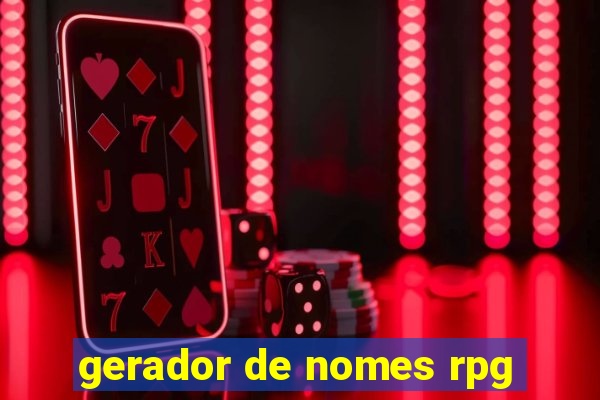 gerador de nomes rpg