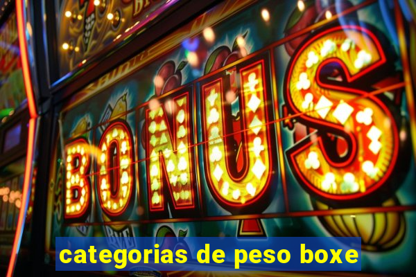 categorias de peso boxe