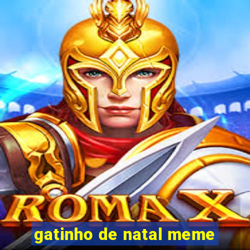 gatinho de natal meme