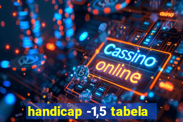 handicap -1,5 tabela