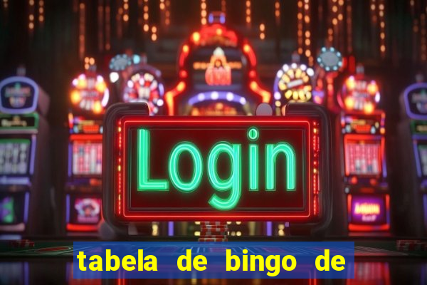 tabela de bingo de 1 a 100