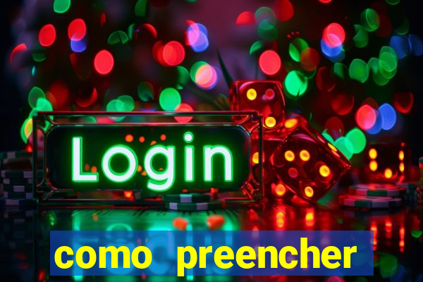 como preencher recibo de pagamento