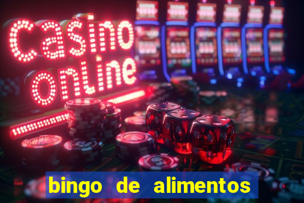 bingo de alimentos saludables para imprimir